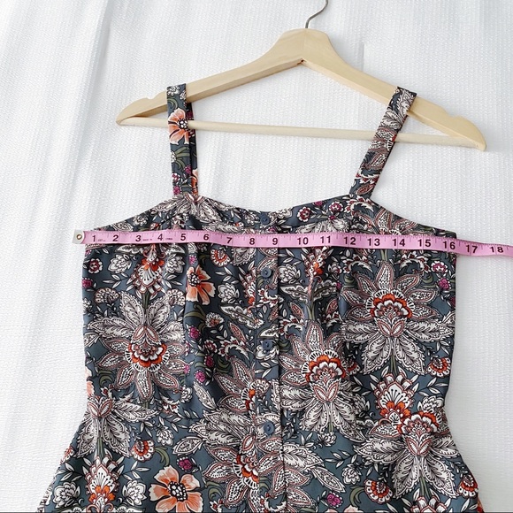 Loft Outlet Button Down Paisley Print Sundress - Picture 4 of 11